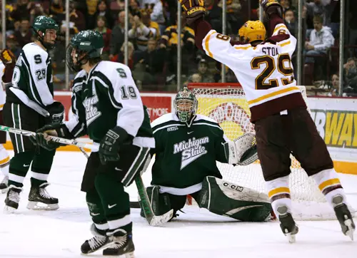 Ryan Stoa Celebrates the game-winning goal (photo:  Melissa Wade)