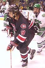 Tyler Arnason turned in another huge performance against North Dakota in the 2001 WCHA title game.