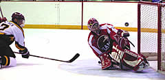 Derrick McIver gave Ferris a 2-1 lead with this unassisted goal midway through the third period. (Photo by Christopher Brian Dudek)