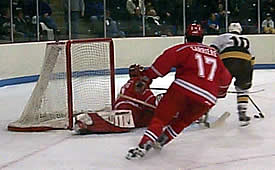 Ryan Kalbrener's goal gave Superior a commanding 4-0 lead late in the second. (Photos by Scott Biggar)