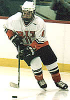 Mike Tarantino scored the hat trick for RIT. (Photo: Thomas E. Safran)