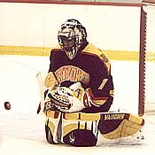 One of 50 saves made by Wentworth's Raj Bhangoo. (Photos by Thomas E. Safran)