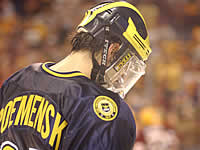 Mike Roemensky and Michigan were eliminated by Minnesota again (photo: Talya Arbisser).