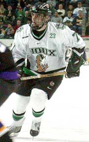 Fighting Sioux forward Brandon Bochenski scored the game-winning goal in North Dakota's win Saturday. (photo: Patrick C. Miller)