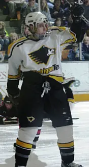 Colin Murphy celebrates against SCSU earlier this season (photos: MTU athletic communications).