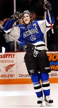 Jared Boll has had a big second season in the USHL (photo: Robert Meyer).