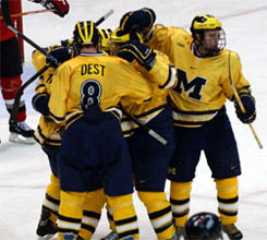 The Wolverines claimed the Mason Cup for the third time in four years Saturday (photo: Christopher Brian Dudek).