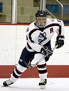 Captain Jon Lounsbury leads the Huskies to contention in the ECAC East. (Photo: Noelle Neuwirth/USM)