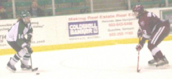 Harvard's Ashley Banfield guards Dartmouth junior Cherie Piper.