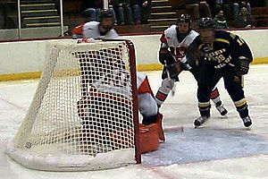 Canisius' Jason Weeks opens the scoring 23 seconds into the game (photos: Russell Jaslow).