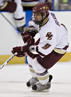 Nathan Gerbe has taken over the national scoring lead (photo: Melissa Wade).