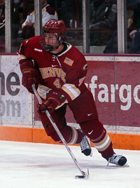 Chris Butler is among the WCHA's top-scoring defensemen (photo: Jason Waldowski).