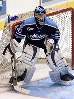 Ben Bishop returned to the lineup against St. Cloud and never missed a beat. (photo: Melissa Wade)