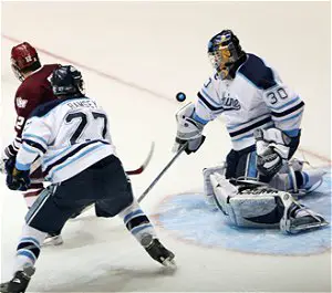 Ben Bishop led the Black Bears back to the Frozen Four. (photo: Karen Winger)