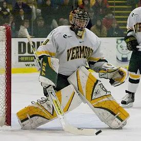 Joe Fallon will tend the Catamount nets once again this season (photo: Melissa Wade).