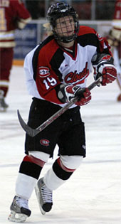 Ryan Lasch led St. Cloud State's one-two-three scoring punch in the WCHA (photo: Jason Waldowski).