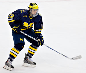 Michigan's Carl Hagelin had 31 points as a sophomore (photo: Melissa Wade).