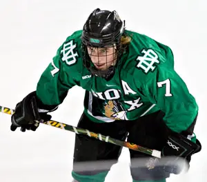 T.J. Oshie is one of North Dakota's two Hobey Baker finalists (photo: Melissa Wade).