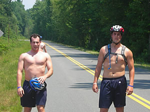 Dan Tatar and Sean Streich on the road.