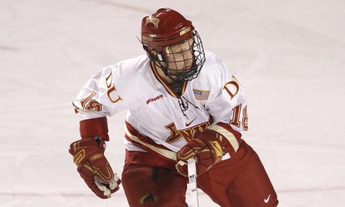 Forward Luke Salazar has been a valuable addition to the Denver Pioneers.