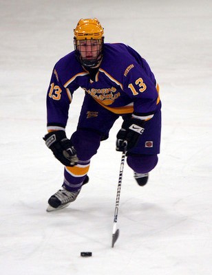 Stevens Point freshman Jon Madden's 15 goals are the most among the nation's freshman (photo: Walt Paulson).