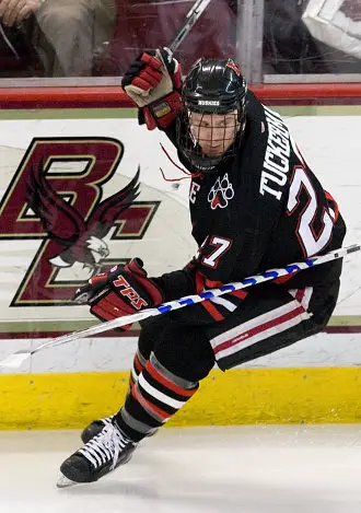 Alex Tuckerman was the hero Sunday for Northeastern (photo: Melissa Wade).