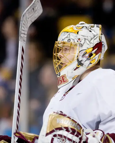 John Muse is back as Boston College's No. 1 goaltender (photo: Melissa Wade).