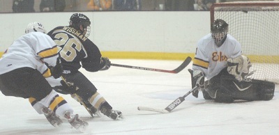Williams goaltender Ryan Purdy will backstop the Ephs towards their first conference title (photo: Tim Costello).