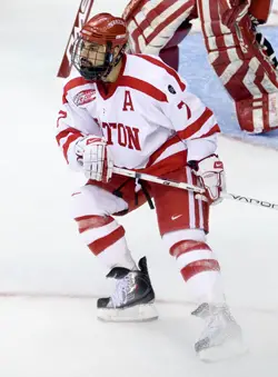 Defenseman Brian Strait will forgo his senior season at Boston University to sign with the Pittsburgh Penguins (file photo: Melissa Wade).