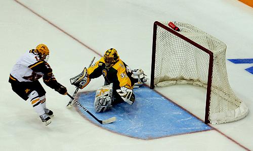 Emily West scores the game-winner in overtime.