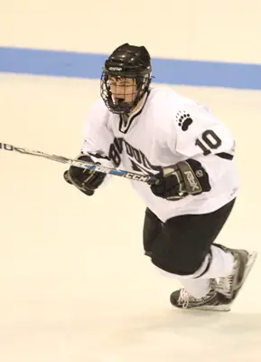 Bowdoin's Graham Sisson looks to add to his power play goal total and keep the Polar Bears atop the NESCAC standings.

