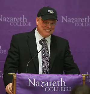 Nazareth coach George Roll (Jamie Germano/Nazareth Athletics)