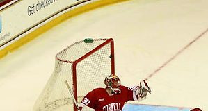 Emily Field scores in OT against Cornell (Brian Kickham)