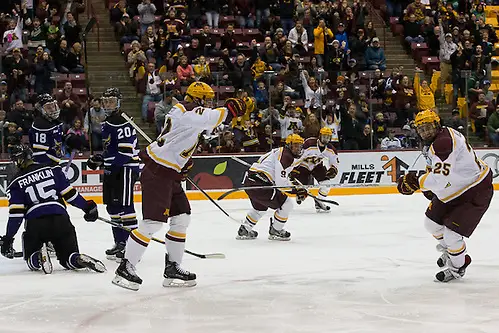 17 Nov 16:  The University of Minnesota Golden Gophers host the Minnesota State University Mavericks in a non-conference matchup at Mariucci Arena in Mankato, MN. (Jim Rosvold/University of Minnesota)