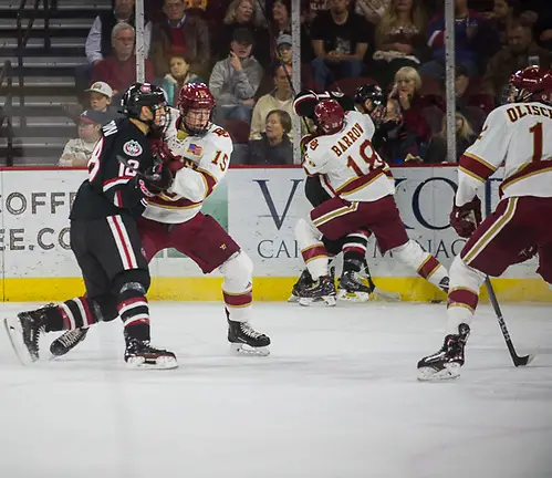 St. Cloud State at Denver, Magness Arena, 11/11/17. (Candace Horgan)