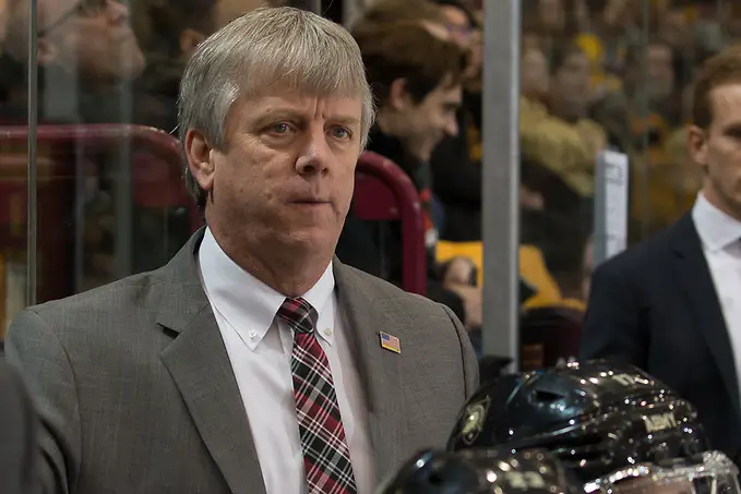 30 Dec 17: The University of Minnesota Golden Gophers host the Army West Point Black Knights in a non-conference matchup at 3M Arena at Mariucci in Minneapolis, MN. (Jim Rosvold/USCHO.com)