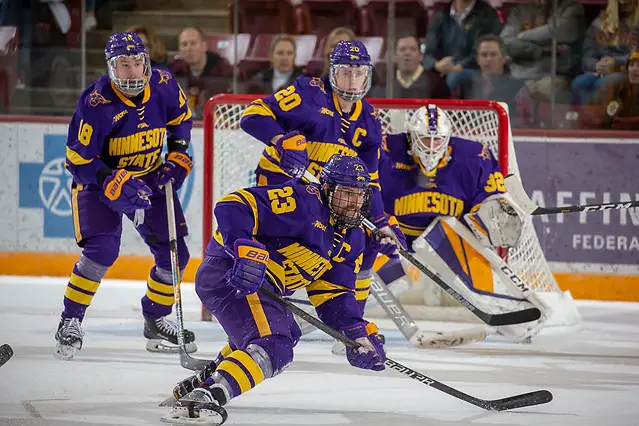 2 Nov 18:  The University of Minnesota Golden Gophers host the Minnesota State University Maverick in a non-conference matchup at 3M Arena at Mariucci in Minneapolis, MN. Photo: Jim Rosvold/University of Minnesota (Jim Rosvold/University of Minnesota)