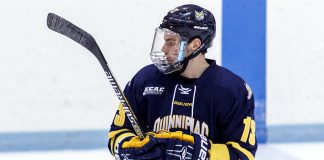 Chase Priskie (Quinnipiac - 13). (Shelley M. Szwast)