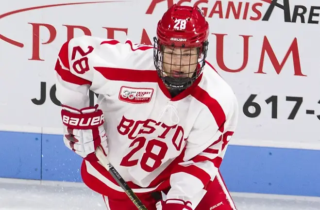 Joel Farabee leaves BU after one season, signs with Flyers