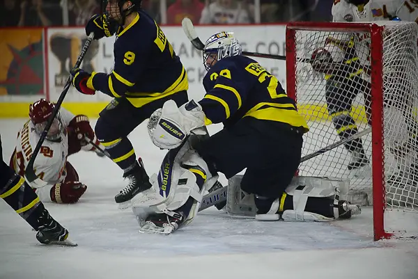 Craig Pantano of Merrimack. Merrimack vs. Denver at Magness Arena, Dec. 29. 2017. (Candace Horgan)