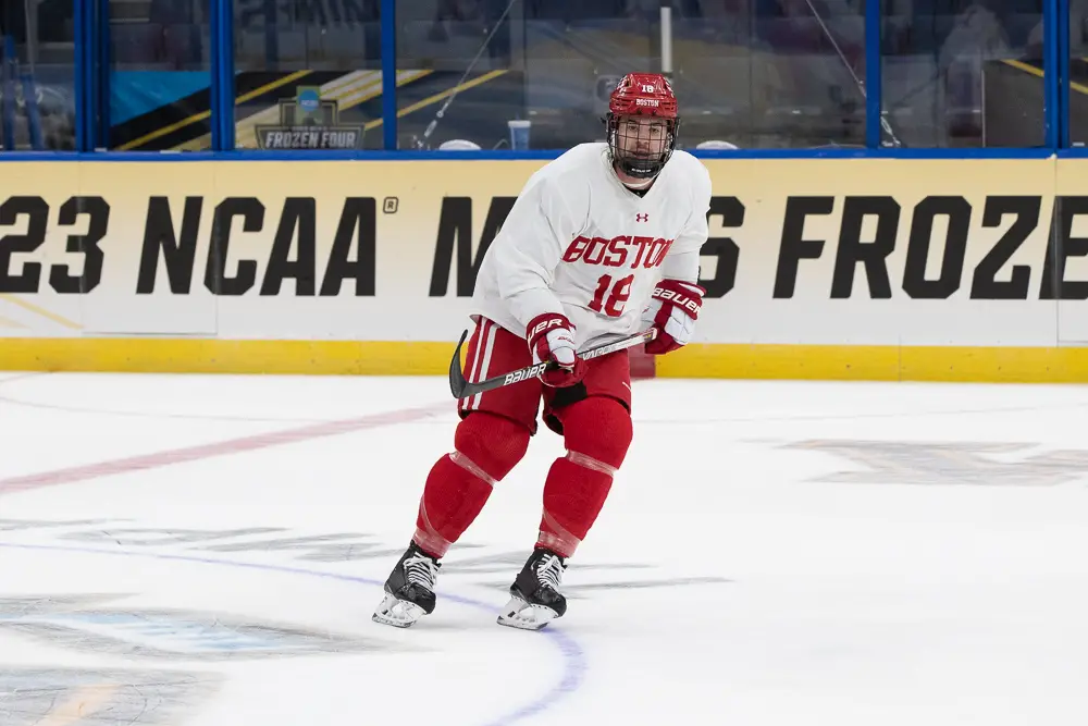 Boston University practices before playing Minnesota in the Frozen Four - College  Hockey